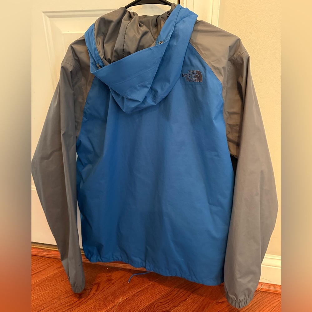The North Face Men's Blue and Gray Raincoat - Picture 2 of 3